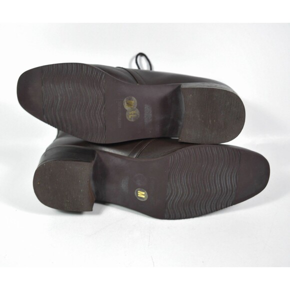 Naturalizer Brown Lace Up Short Ankle Booties Size 7.5 M - Picture 7 of 9